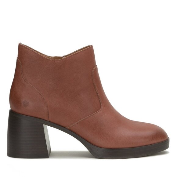 NEW LUCKY BRAND Leather Quinlee Ankle Booties Henna for women 462mn - Picture 1 of 8